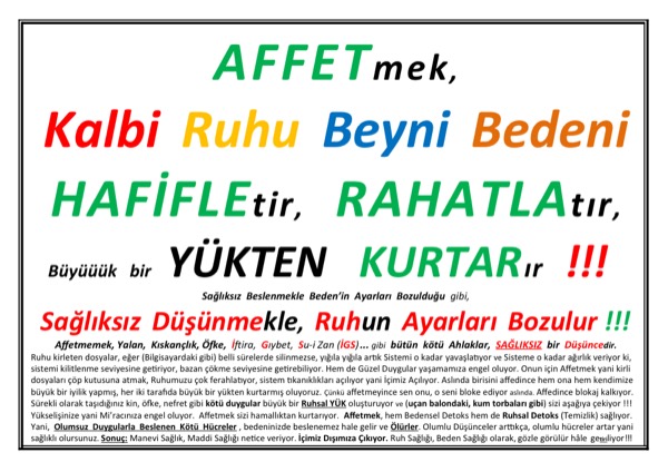 Affetmek Lazım — ilk sayfa