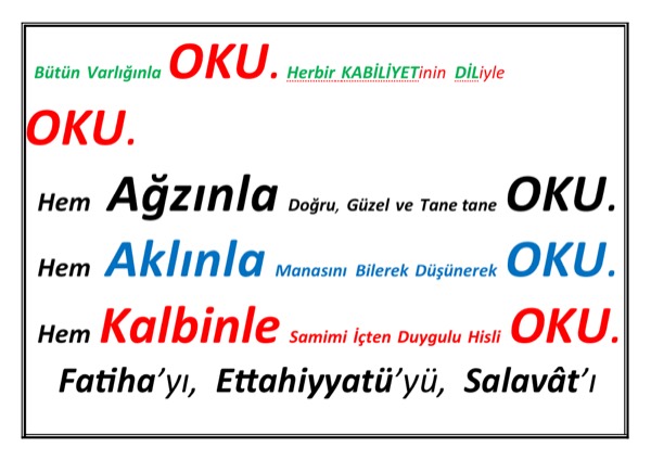 Ağzını Aklını Kalbini Kullanarak Söyle — ilk sayfa