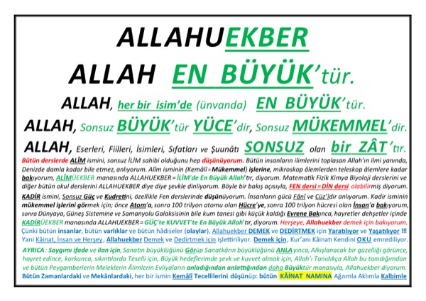 Allahuekber — ilk sayfa