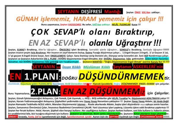 Şeytanın Deşifresi Mantığı — ilk sayfa